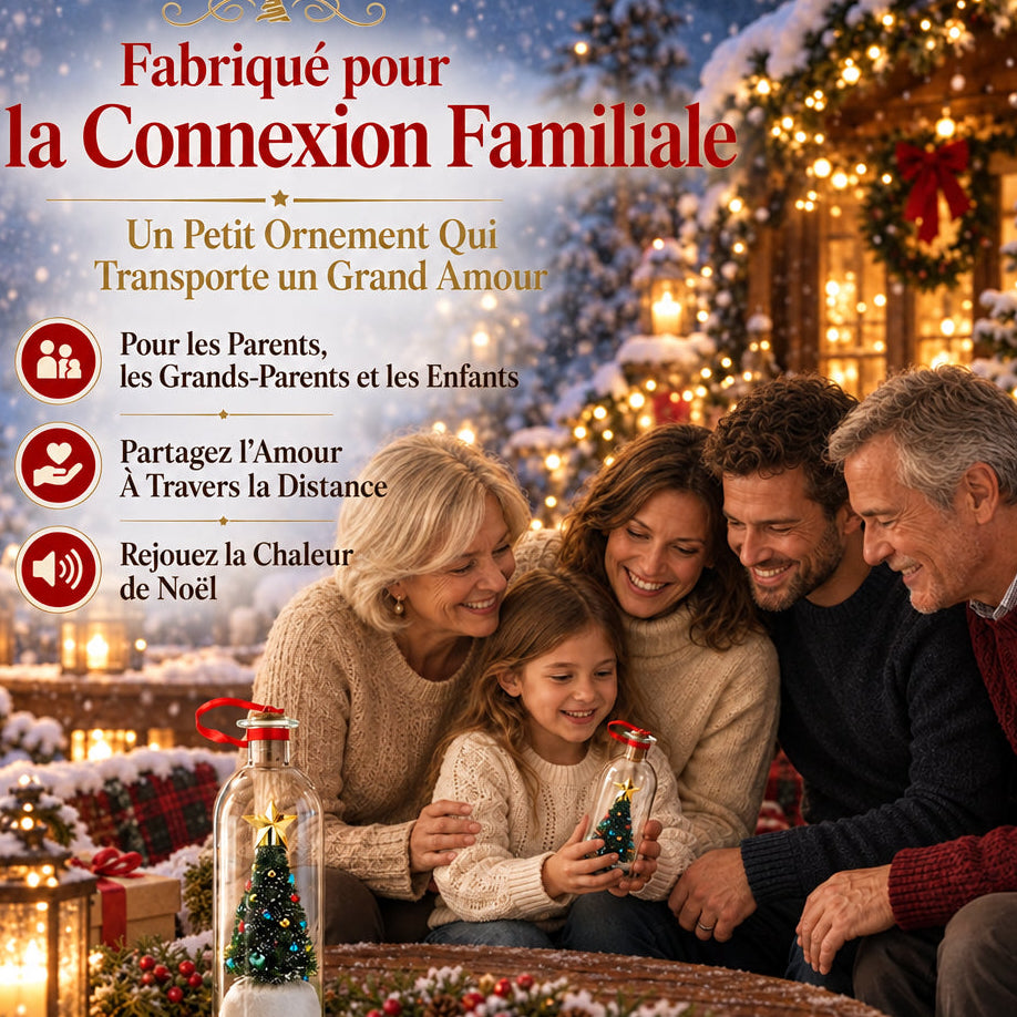 Sapin de Noël à Message Vocal Enregistrable
